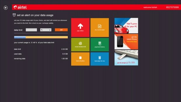 Airtel - app review