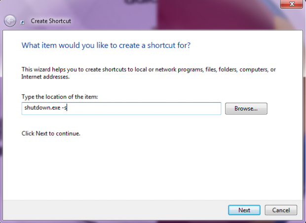 Shutdown PC exe