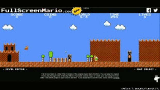 super mario fullscreen