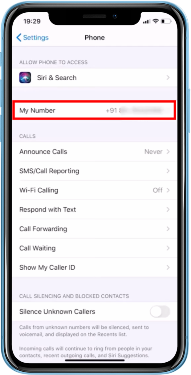 my number - iphone