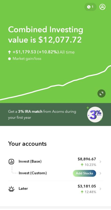 My Journey with Acorn: How a Simple App is Helping Me Build Wealth at 27