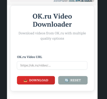 Ok.ru Video Downloader