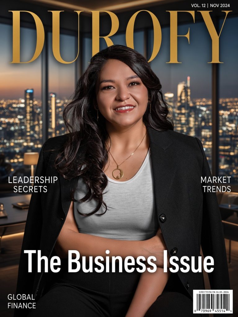 AI-generated business magazine cover