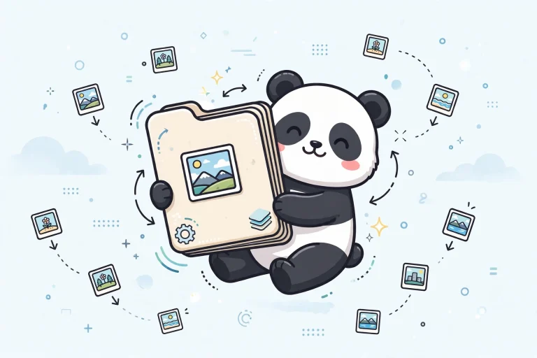 TinyPNG image compression concept illustration